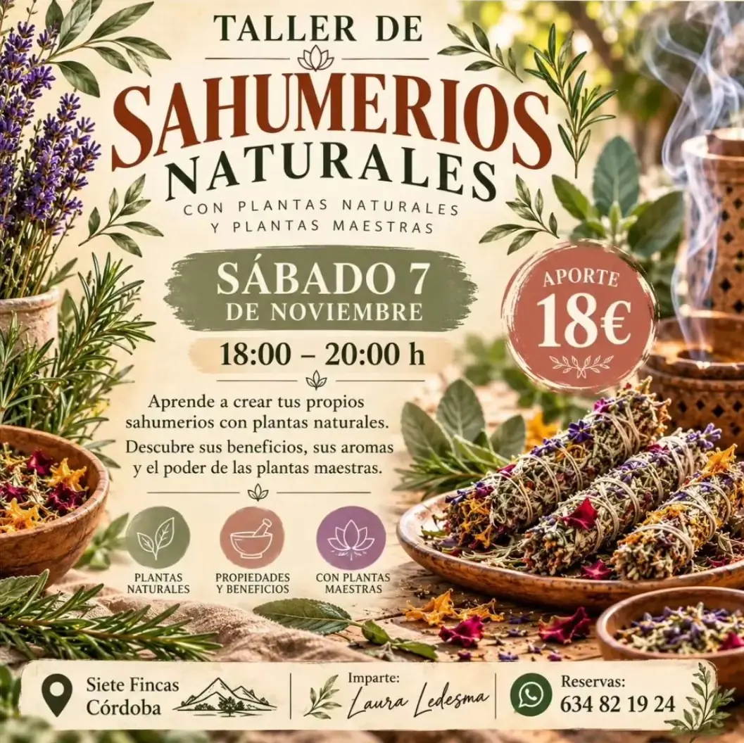 Taller de sahumerios naturales